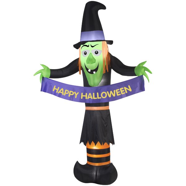 Gemmy Industries Airblown-Witch-Giant Halloween Inflatable | Wayfair